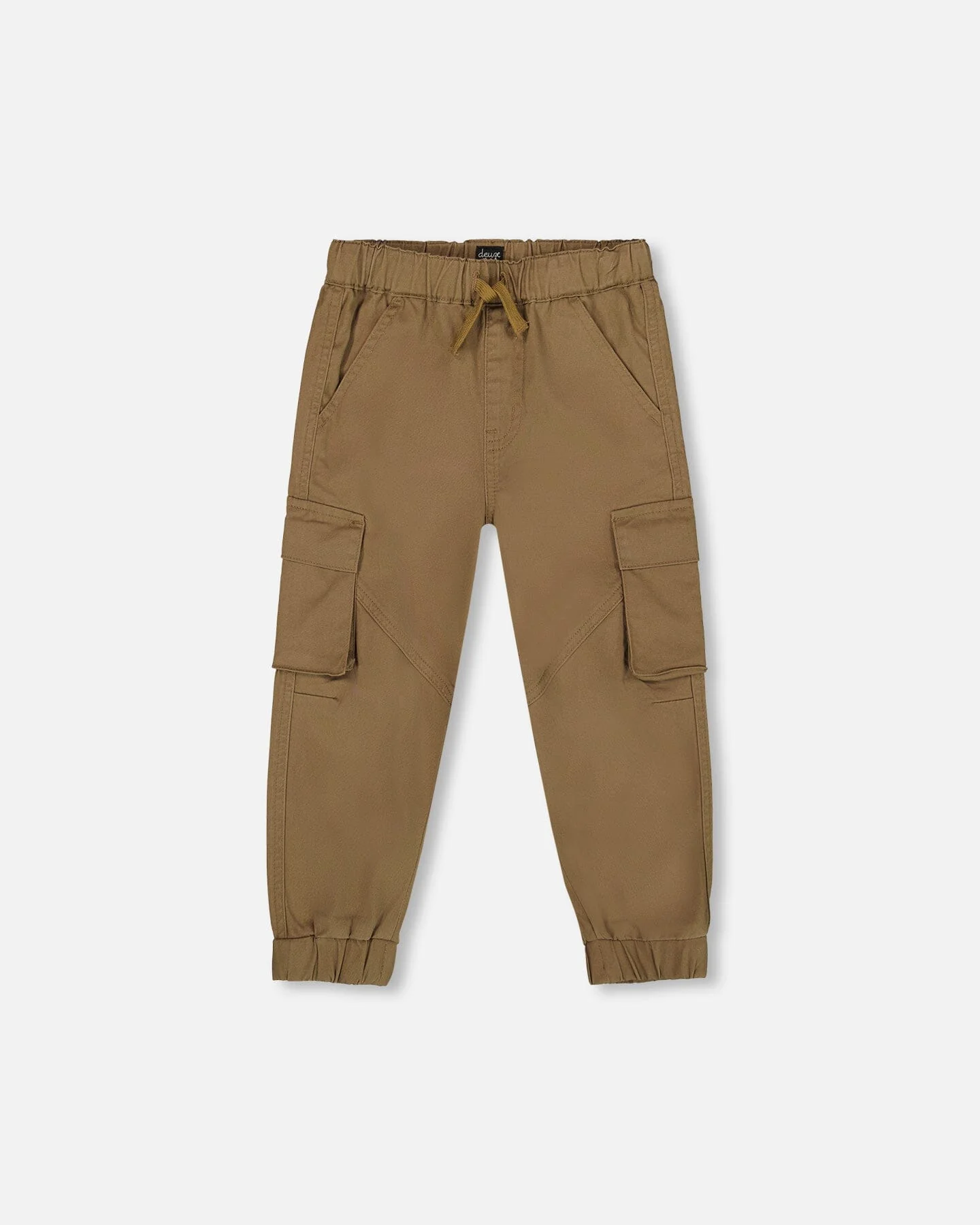 Twill Jogger Cargo Pants In Taupe