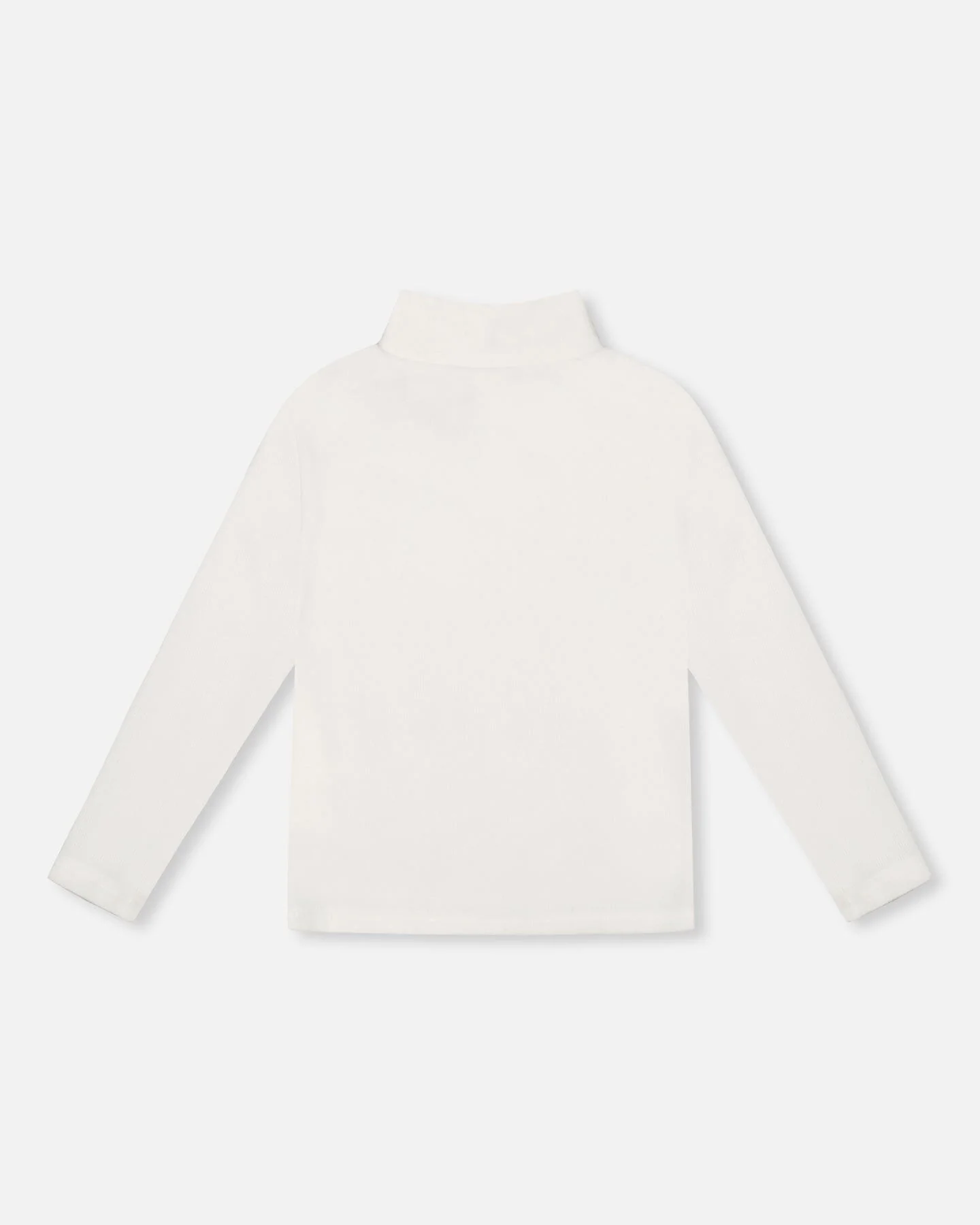 Super Soft Ribbed Mock Neck Top Off-White