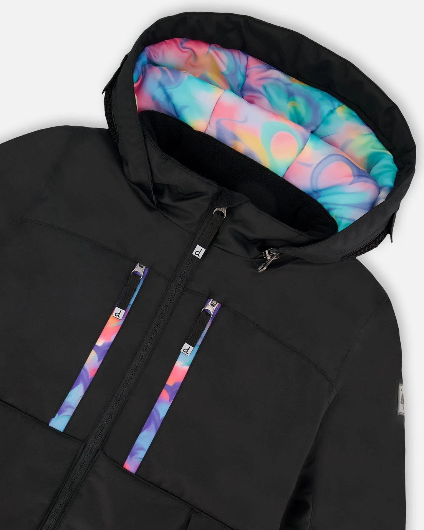 Two-Piece Teknik Snowsuit Rainbow Heart Print