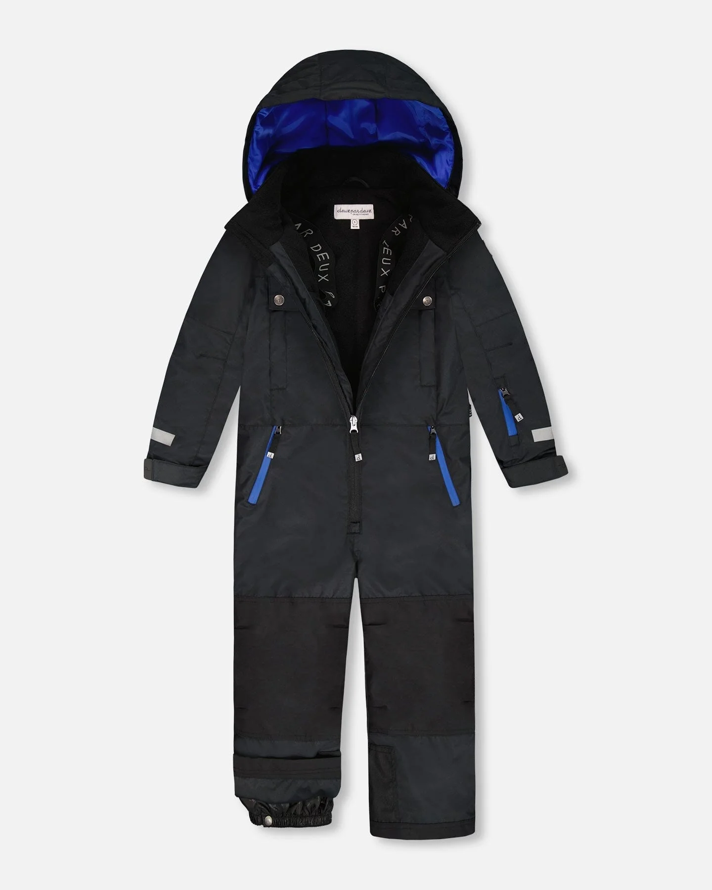 Solid One-Piece Teknik Snowsuit Black