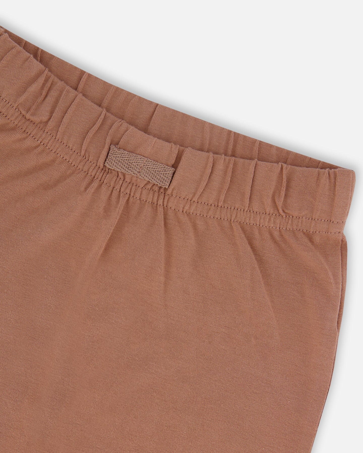 Printed Organic Cotton Top And Short Set Brown, Yellow, And Bananas