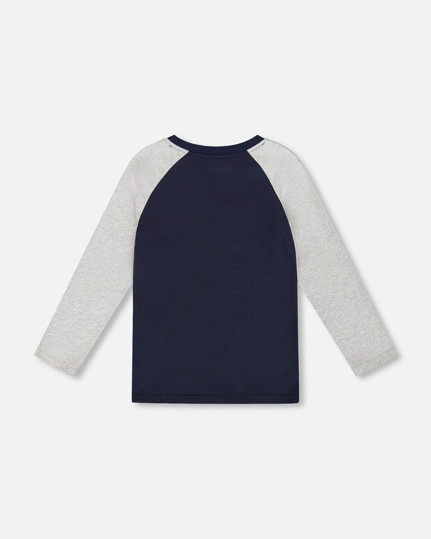 Long Raglan Sleeve Jersey Tee Navy Blue