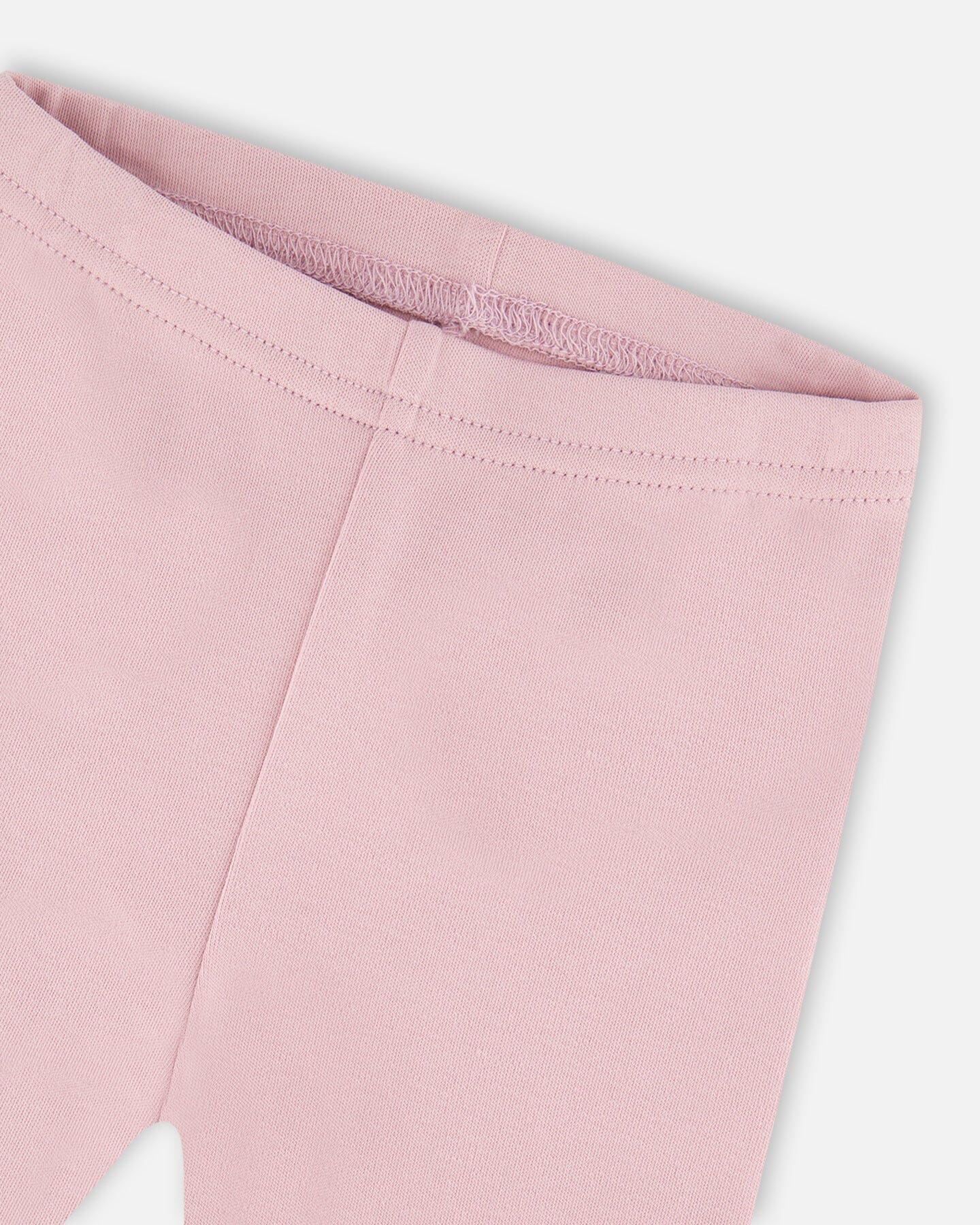 Organic Cotton Bi-Material Tunic And Leggings Set Neutral Purple