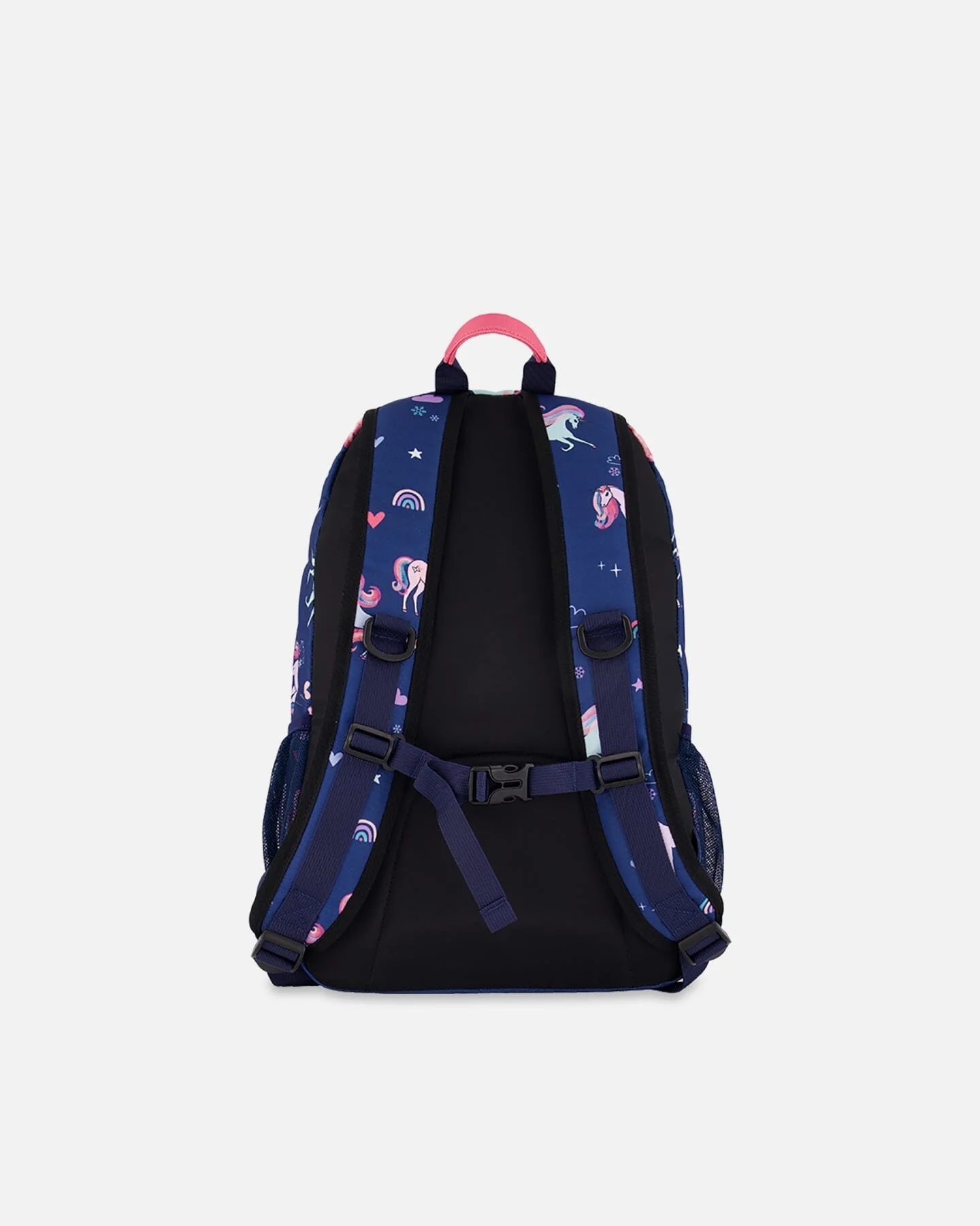 Kids Backpack Navy Unicorn Print