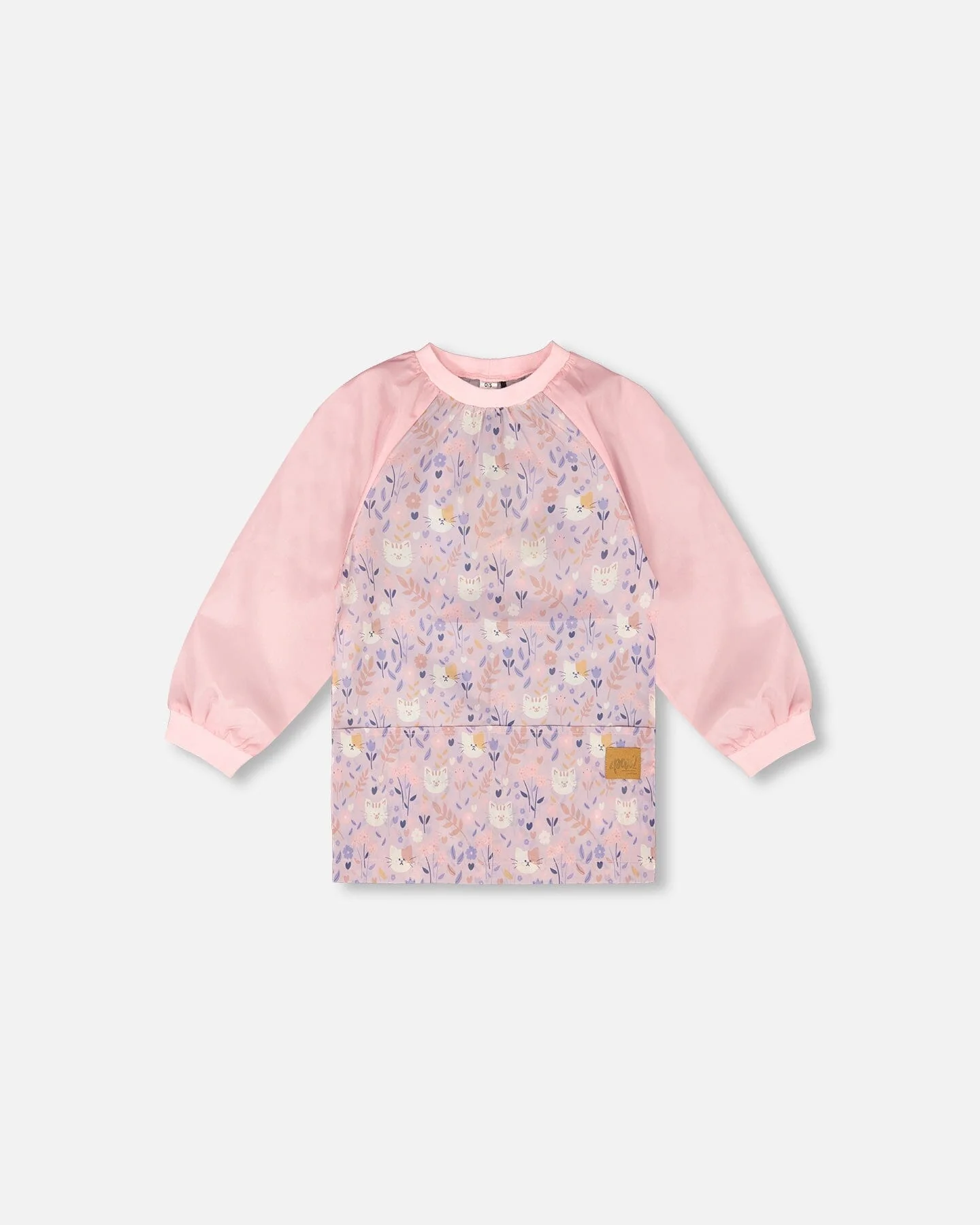 School Apron Lilac Cat Print