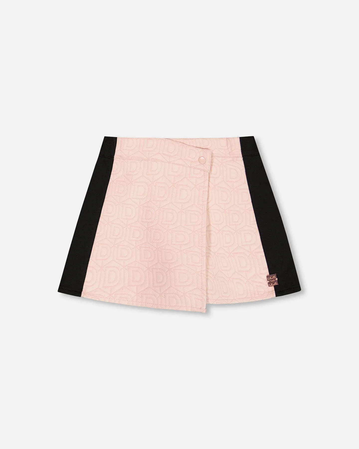 Skort With Contrast Front Light Pink