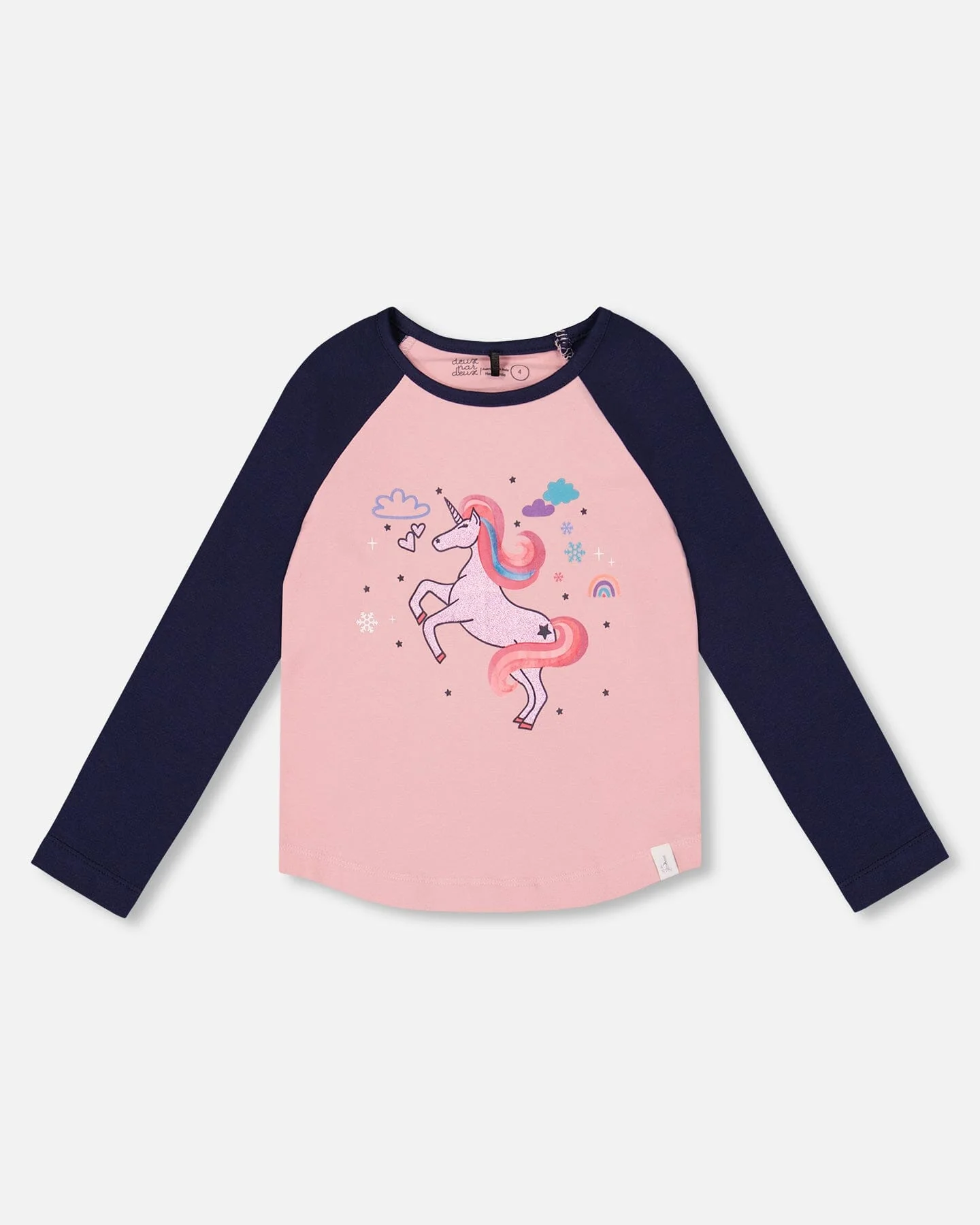 Jersey Raglan Sleeve Tee Dusty Pink