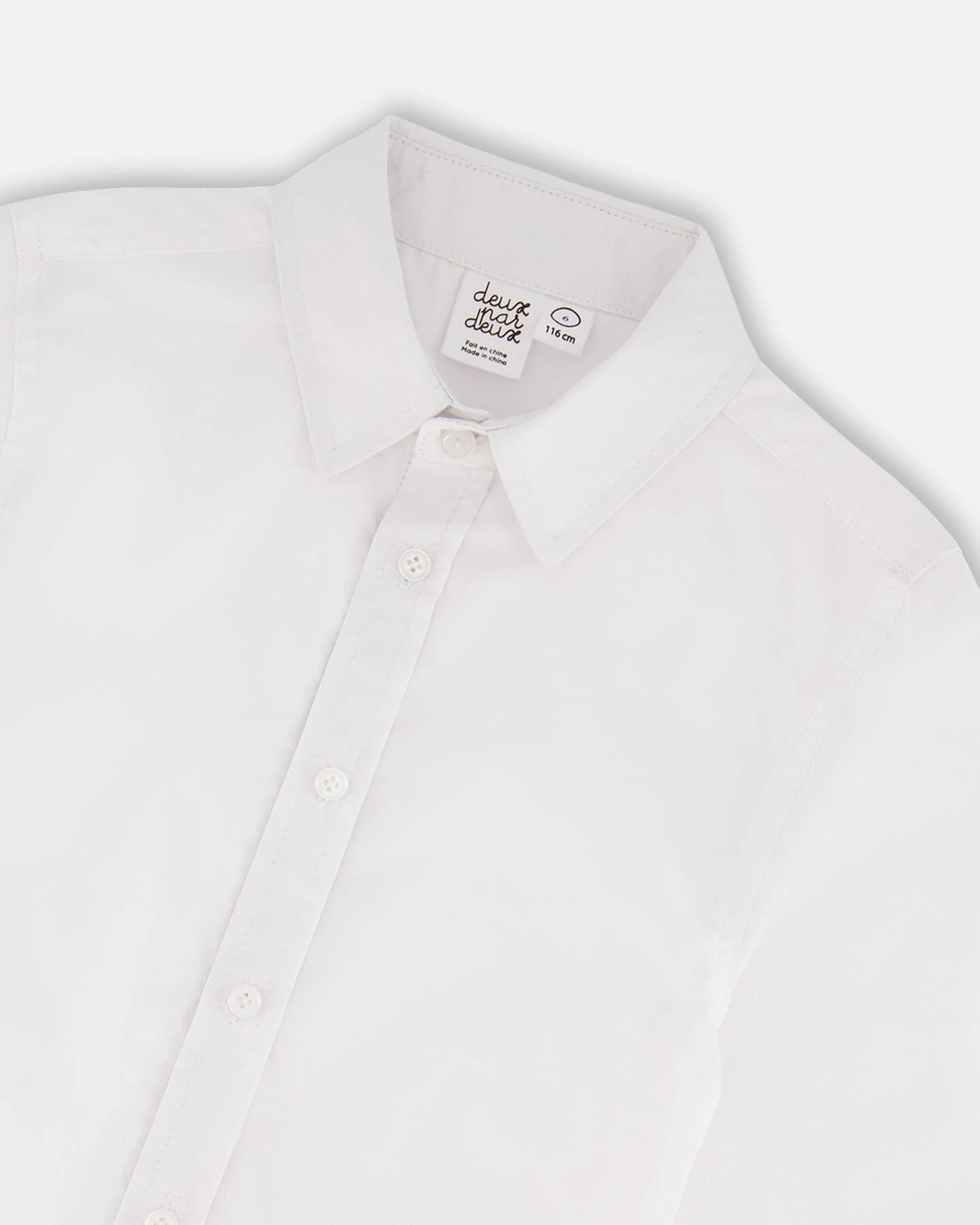 Long Sleeve Button Down Shirt White