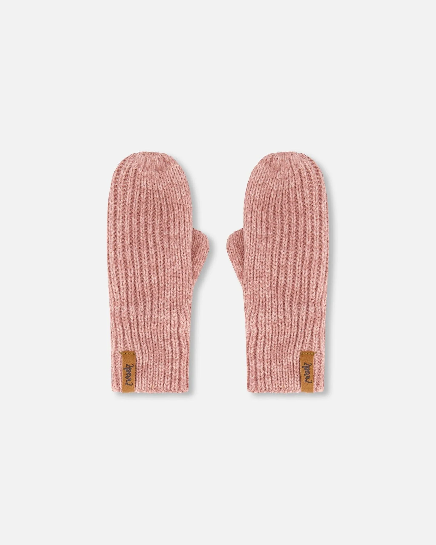 Mid-Season Knit Mittens Dusty Pink