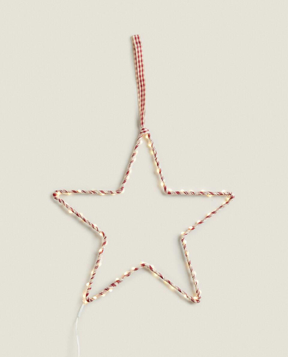 LIGHT-UP STAR CHRISTMAS DECORATION