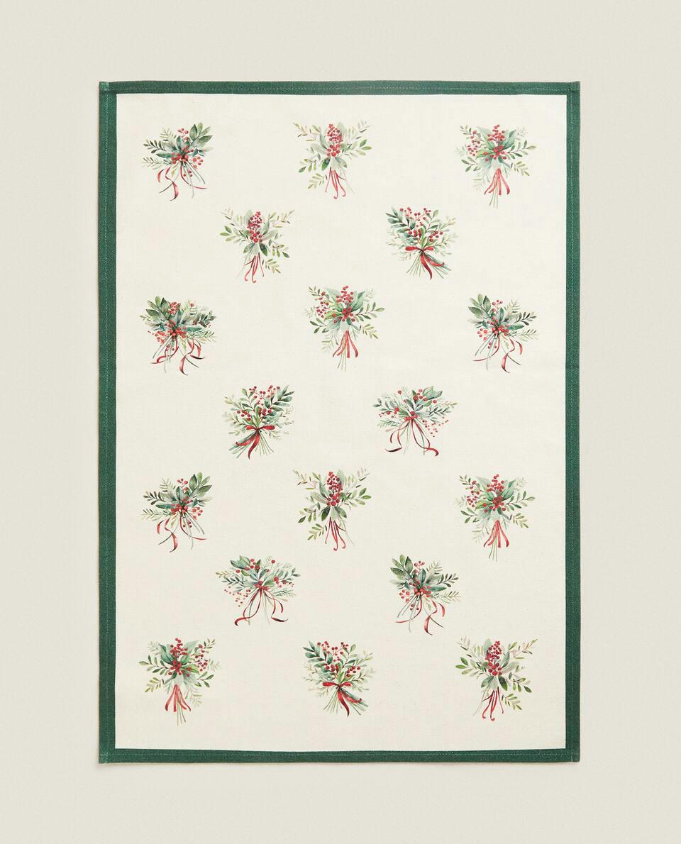 PACK OF CHRISTMAS SPRAY TEA TOWELS (PACK OF 2)