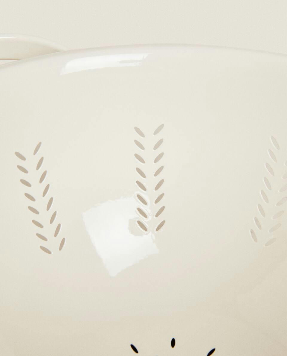 HERRINGBONE STEEL COLANDER