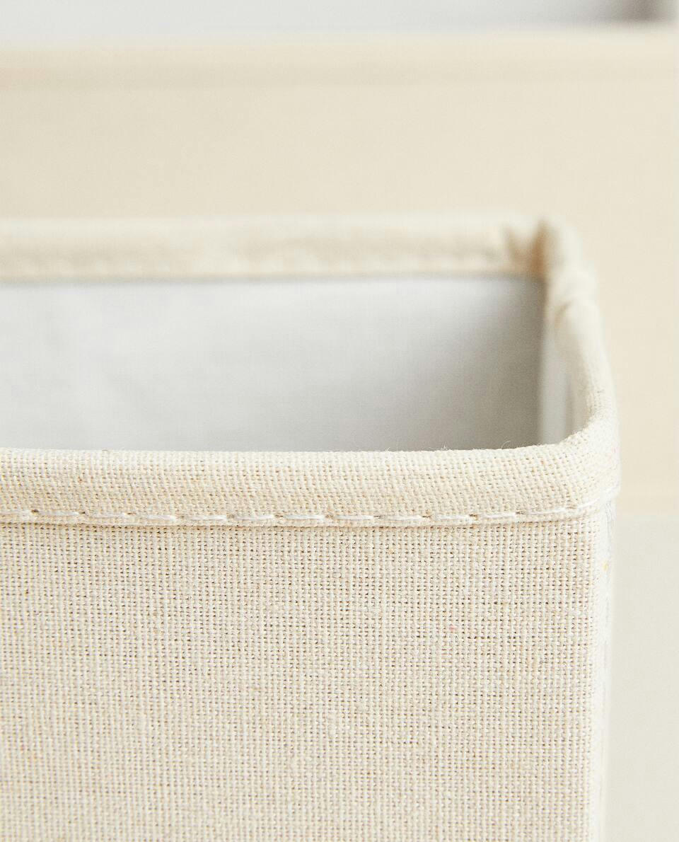 FOLDABLE COTTON STORAGE BOX