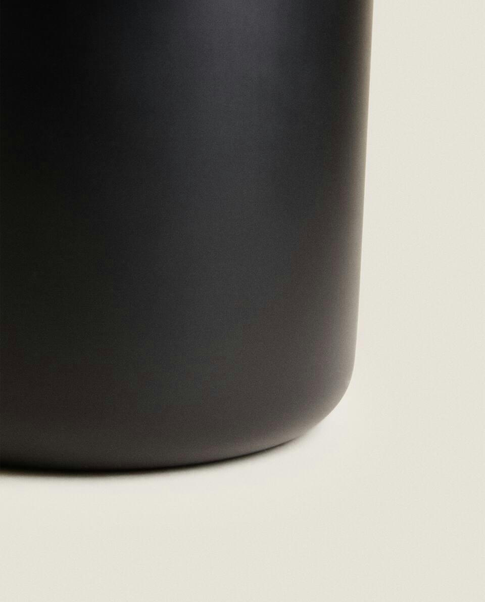 LARGE BLACK RESIN WASTEPAPER BIN