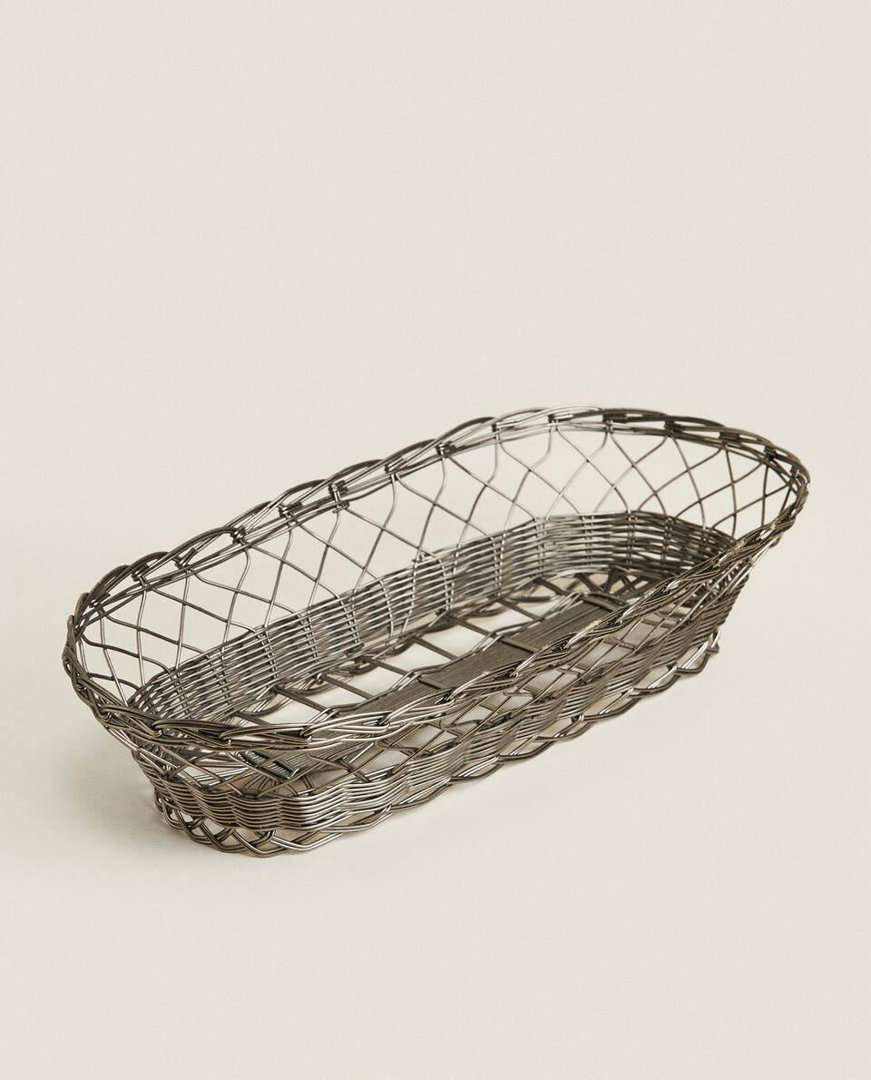 OVAL METAL BASKET