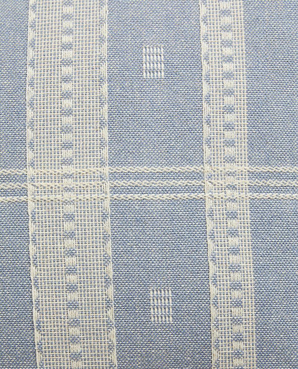 GEOMETRIC JACQUARD CUSHION COVER