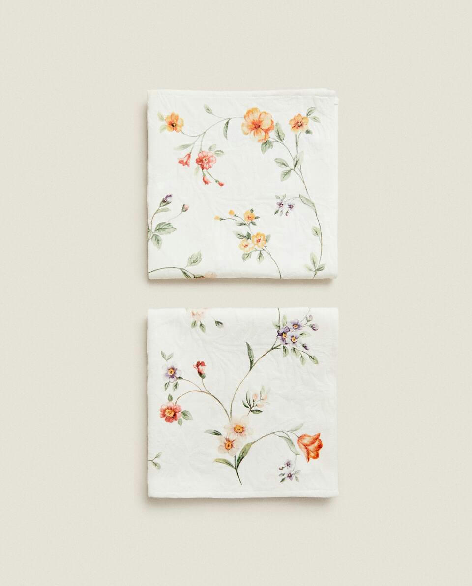 FLORAL JACQUARD NAPKINS (PACK OF 2)