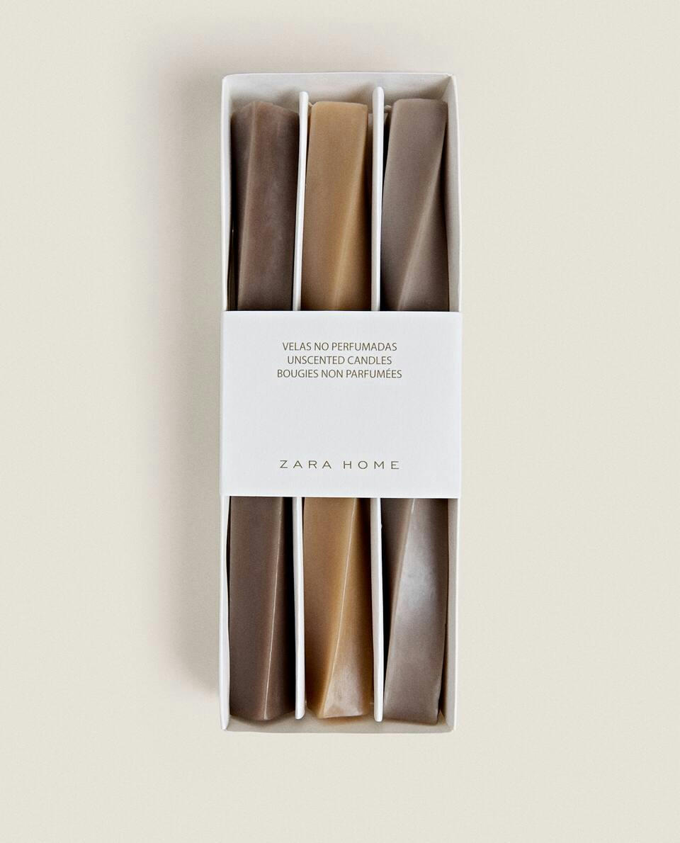 SPIRAL CANDLE (PACK OF 3)