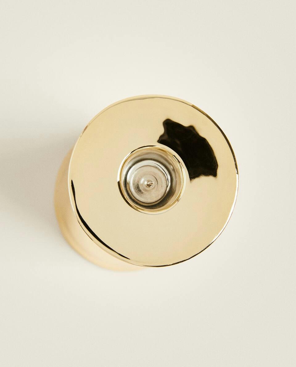 GEOMETRIC PORCELAIN CHRISTMAS CANDLESTICK