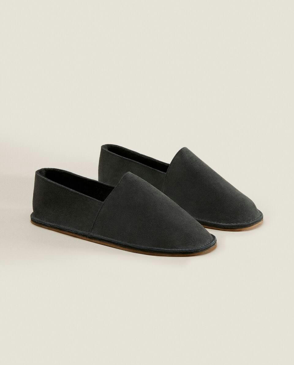 MINIMALIST LEATHER BABOUCHE SLIPPERS