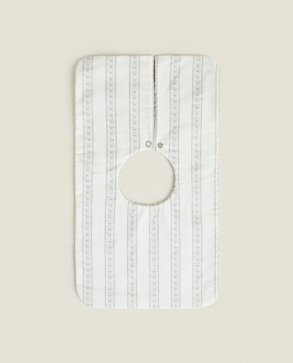 BIB WITH FLORAL BORDER
