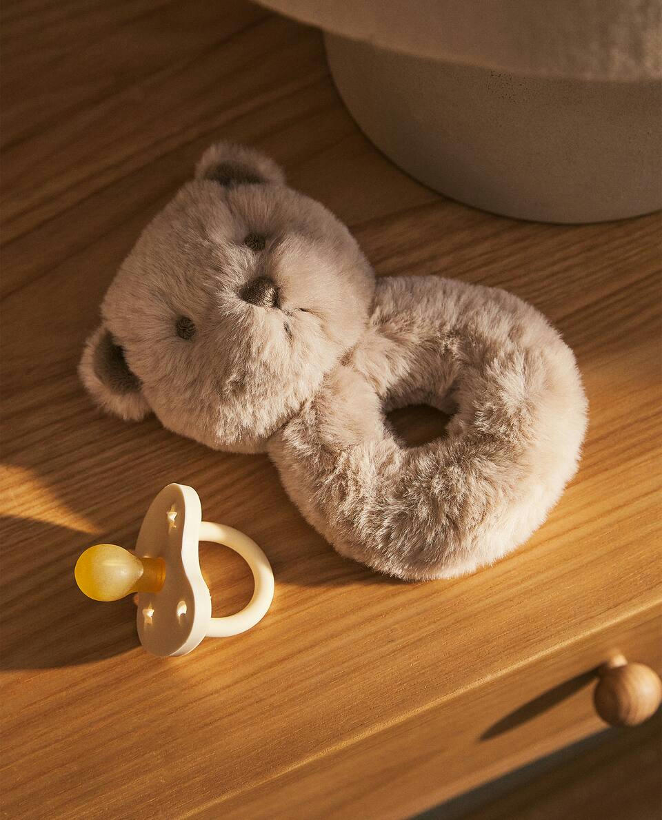 CHILDREN’S BEAR SOFT TOY RATTLE