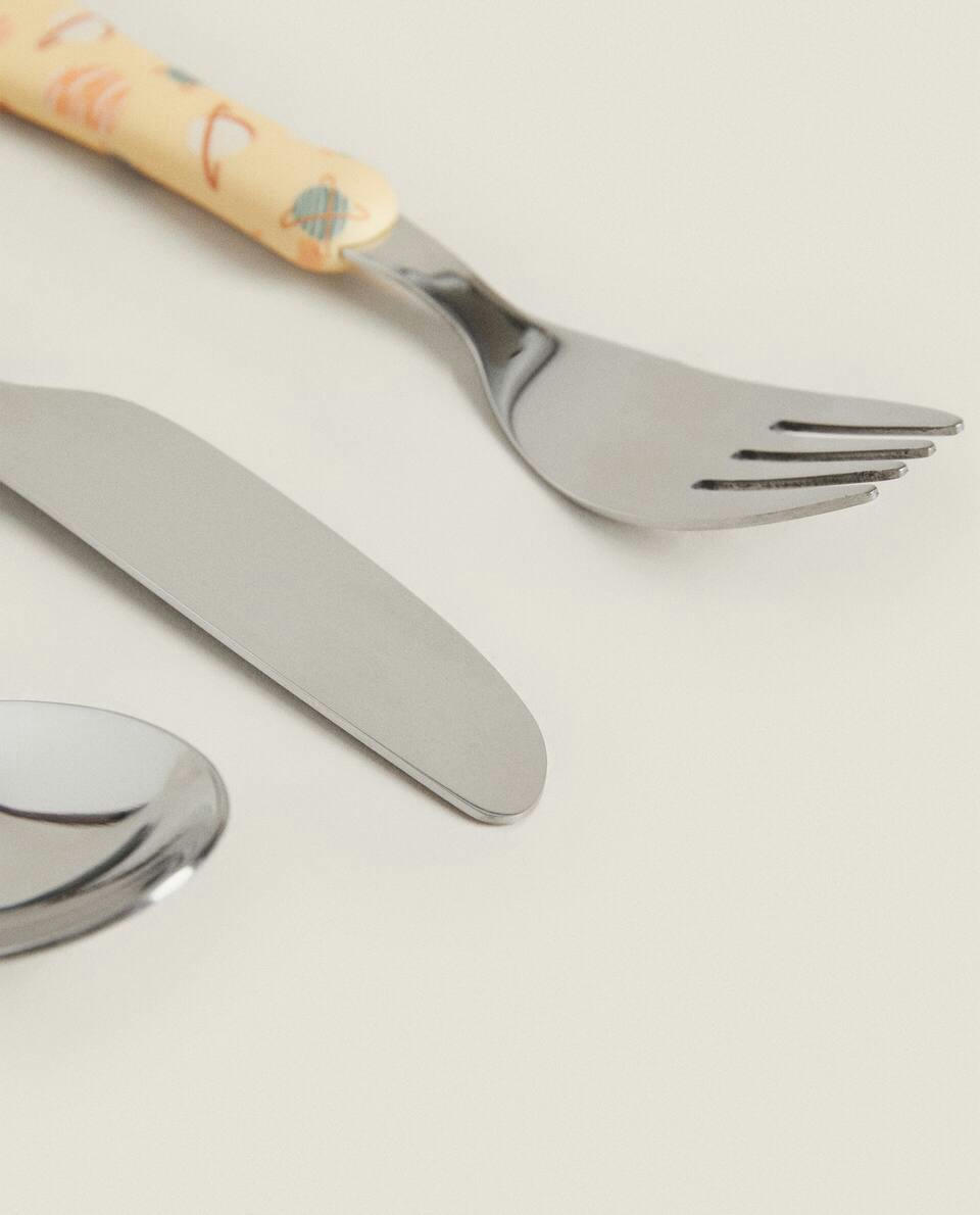 SET OF PLANET CUTLERY