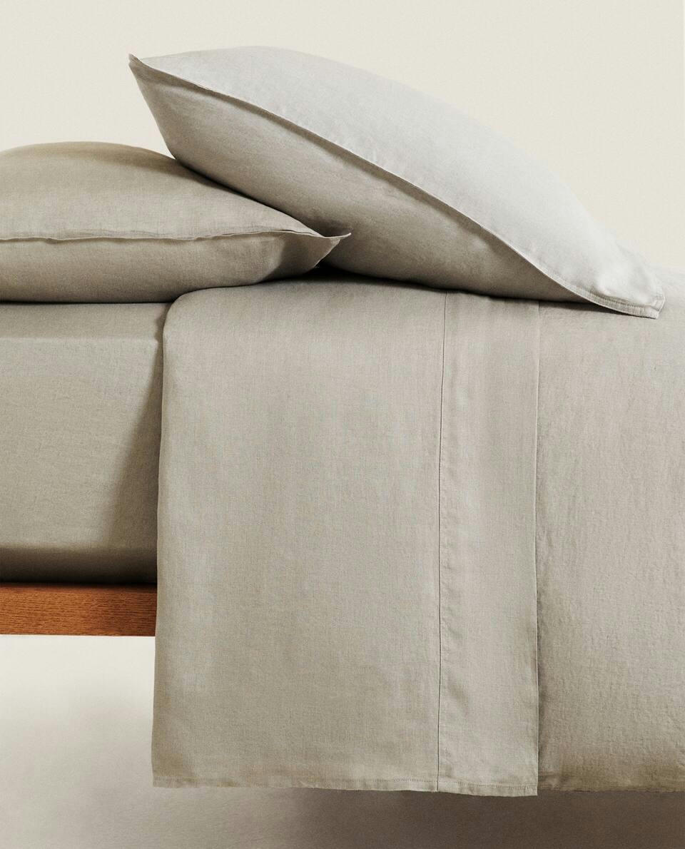 (140 GxM2) WASHED LINEN DUVET COVER