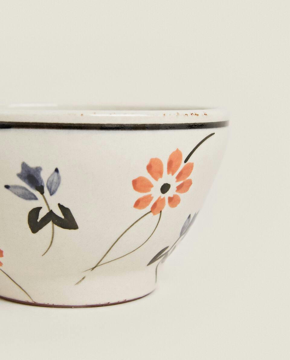 PAINTED FLORAL BOWL