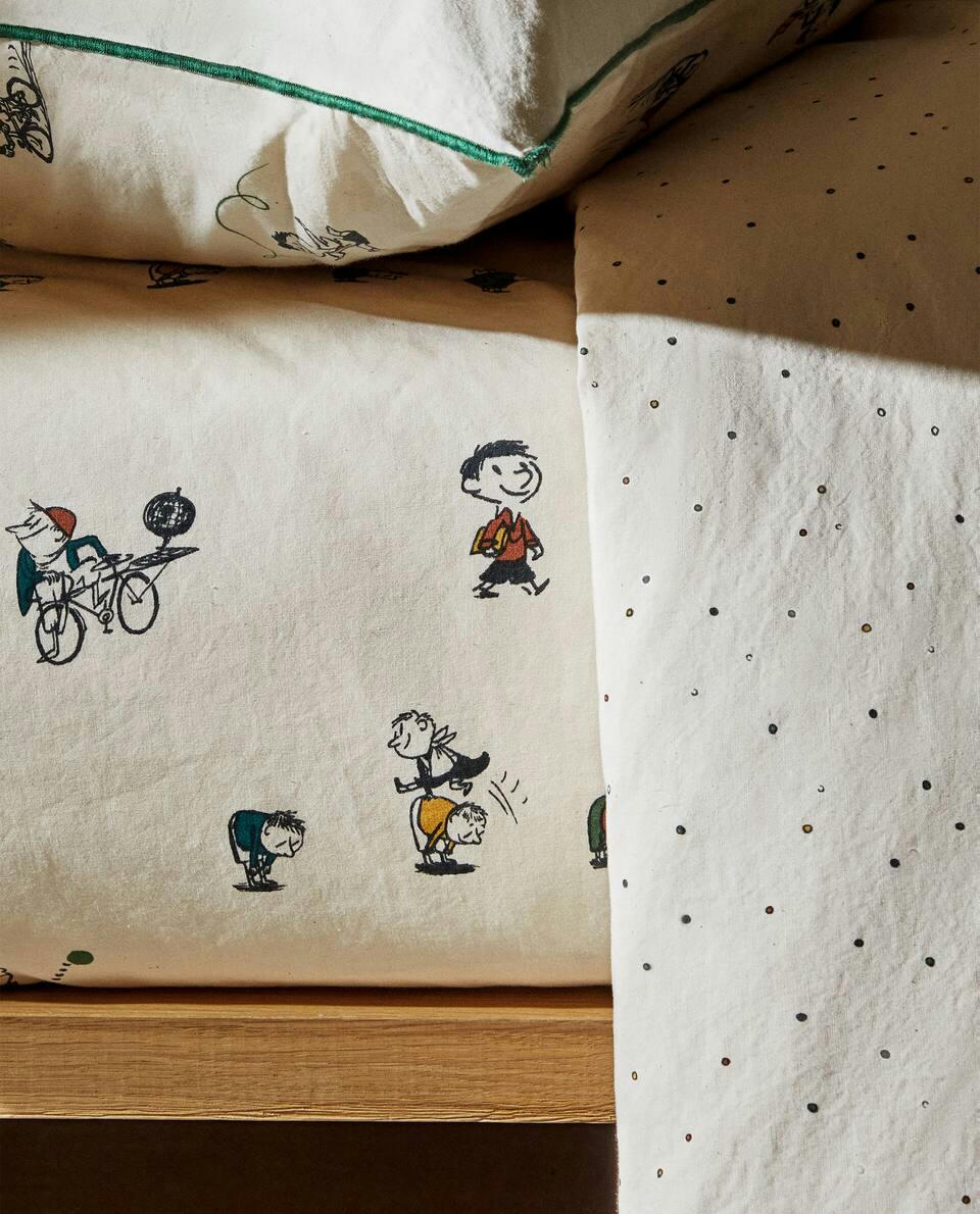 CHILDREN’S LE PETIT NICOLAS ? COTTON FITTED SHEET