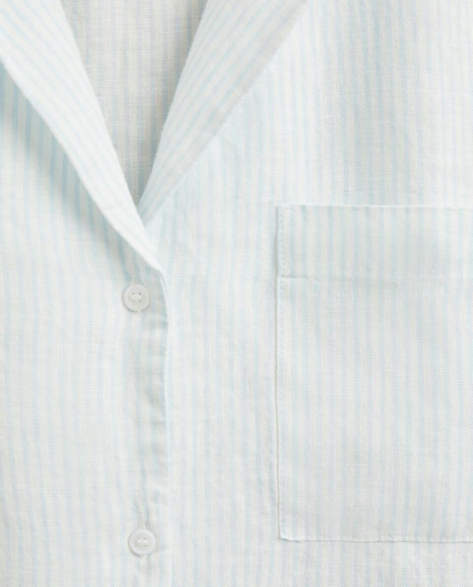 STRIPED LINEN SHIRT