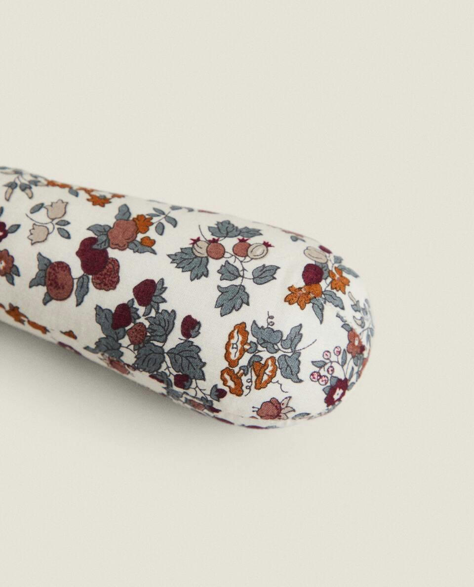 FLORAL PRINT FABRIC CHILDREN’S MOUSE RATTLE