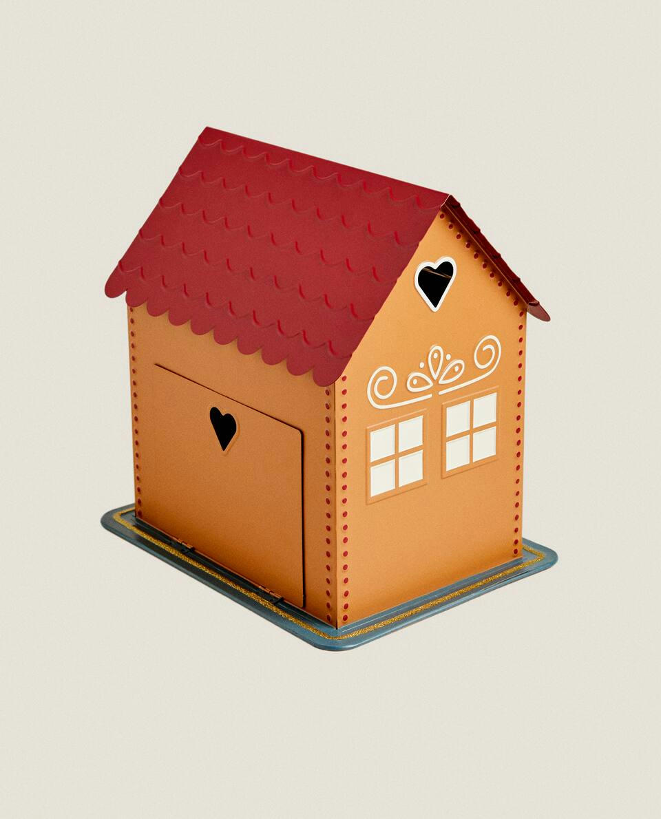 CHILDREN’S CHRISTMAS GINGERBREAD HOUSE LETTER BOX