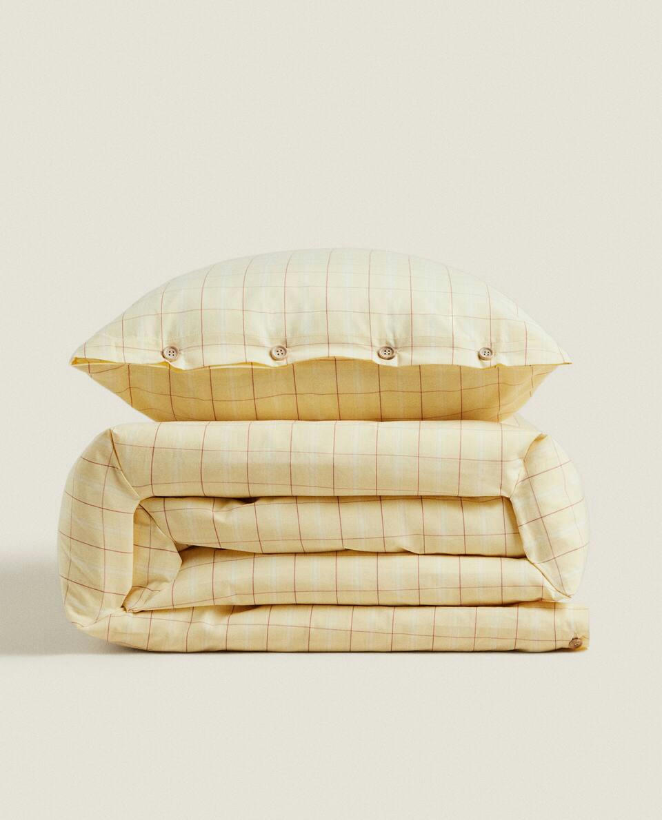 CHECK DUVET COVER
