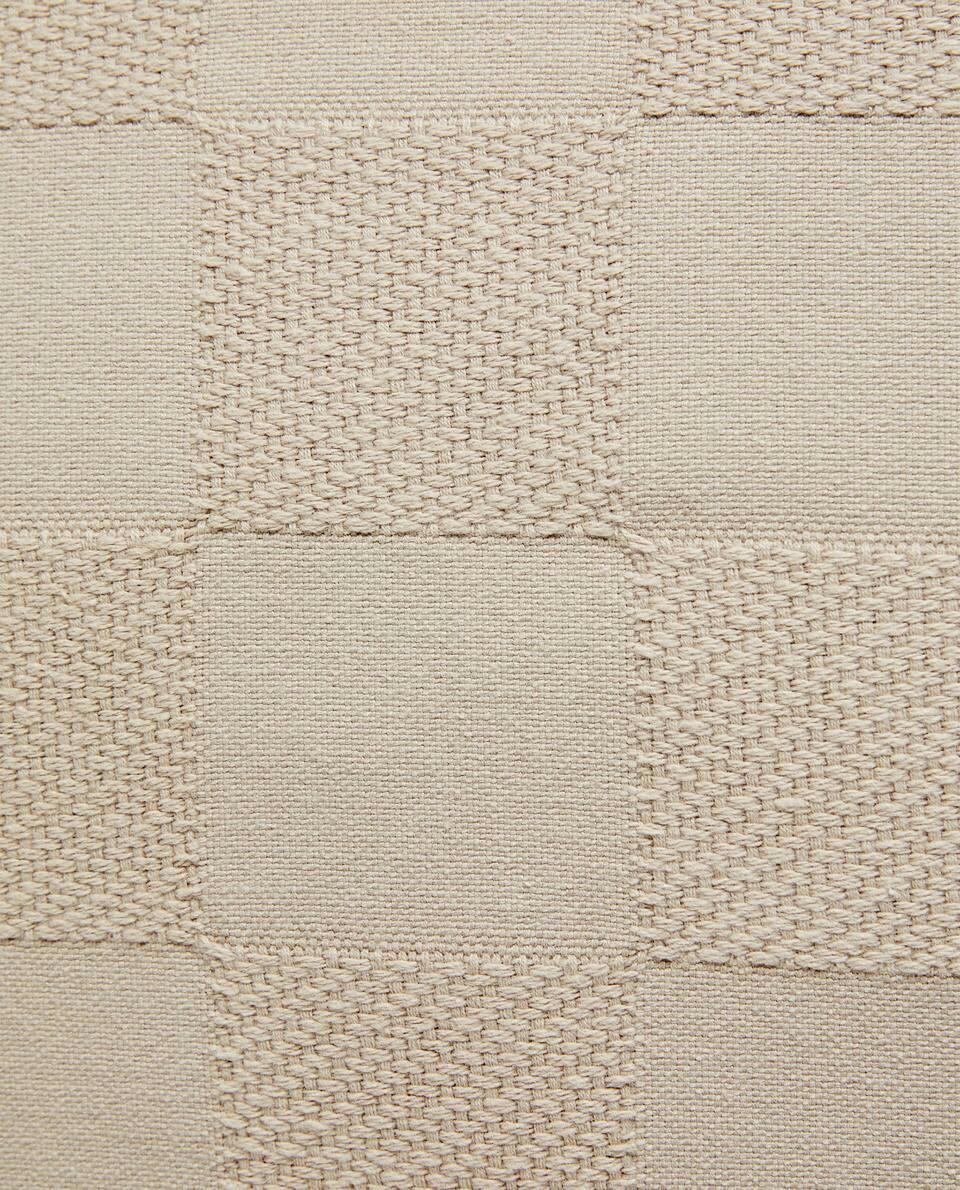 CHECK COTTON CUSHION COVER