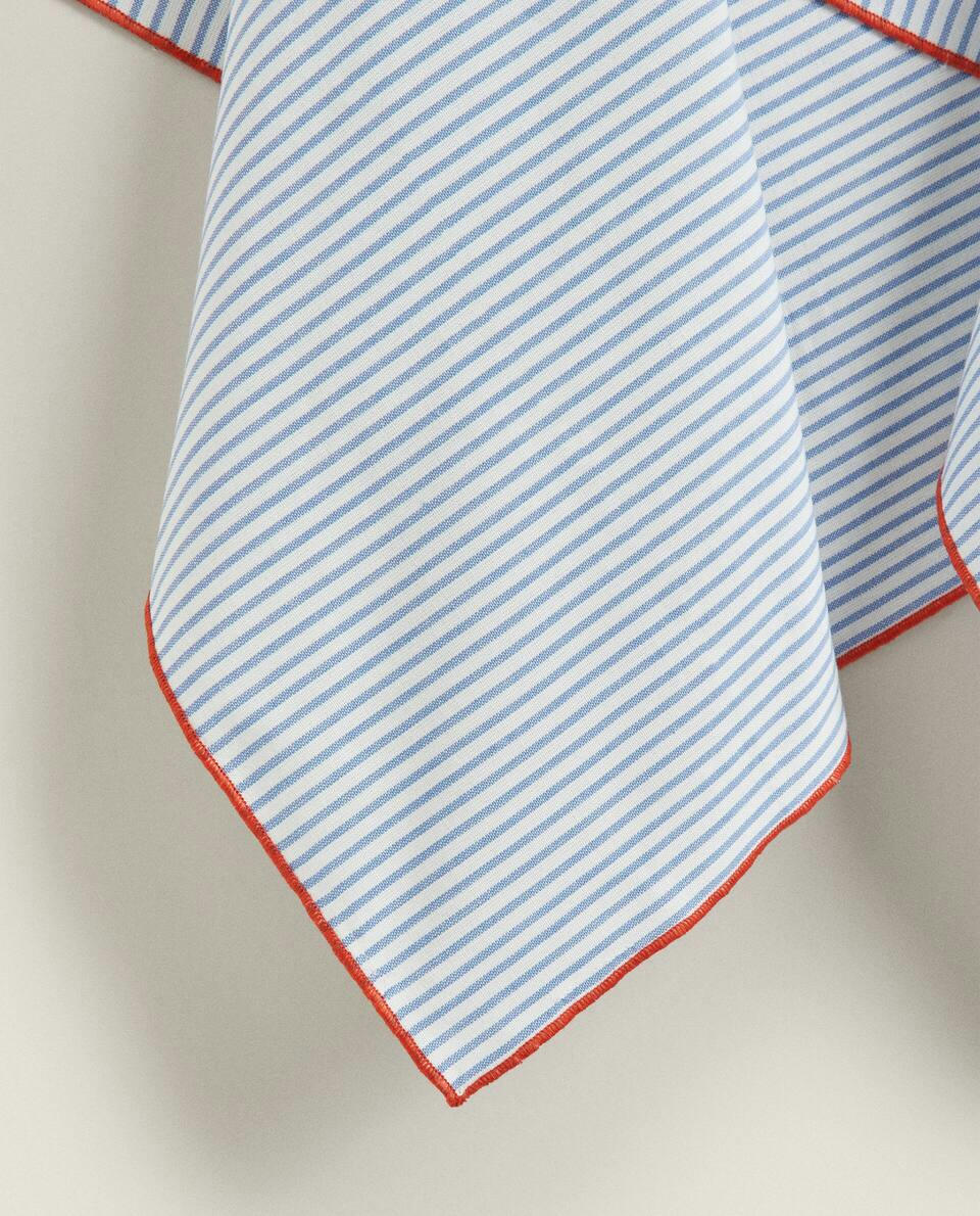 COTTON TEA TOWEL WITH STRIPES (PACK OF 2)