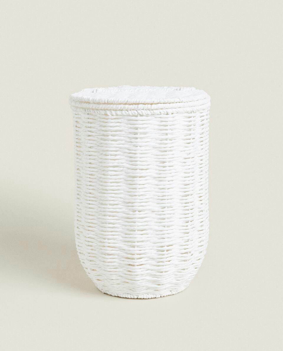 WASTEPAPER BASKET WITH REMOVABLE LID