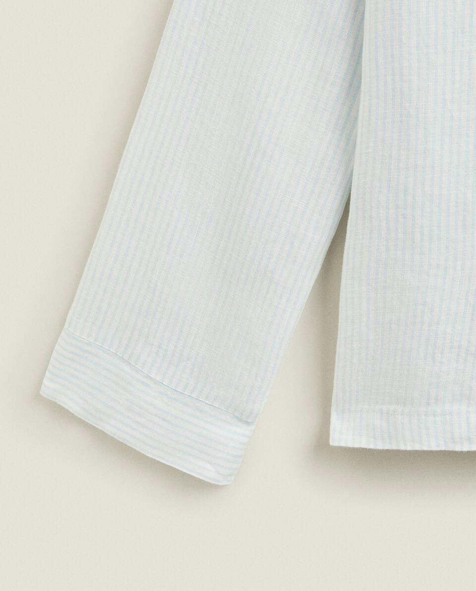 STRIPED LINEN SHIRT