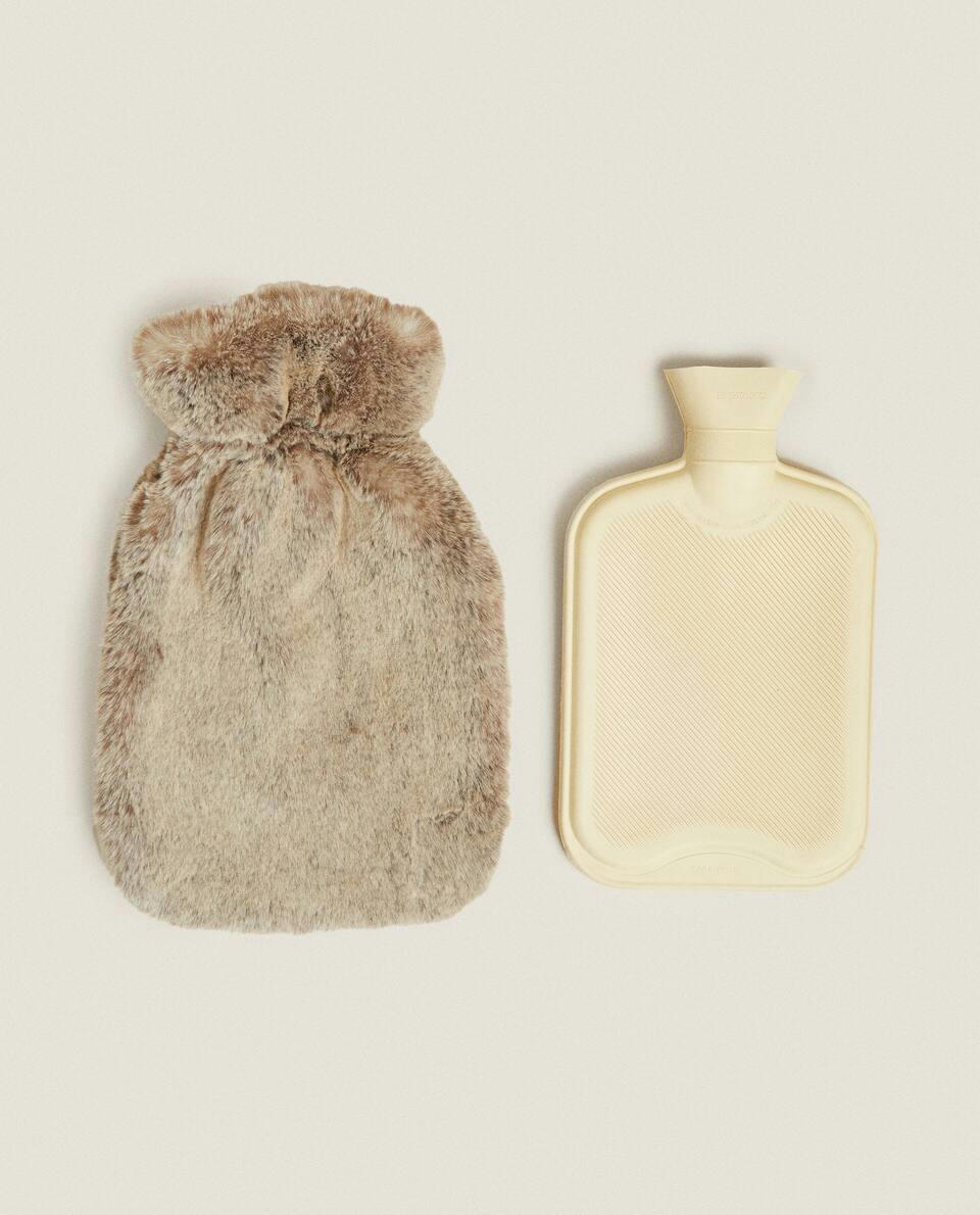 FAUX FUR HOT WATER BOTTLE