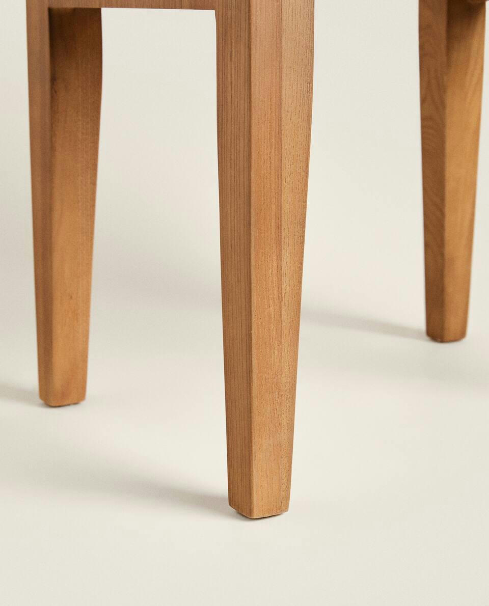 WOODEN BEDSIDE TABLE