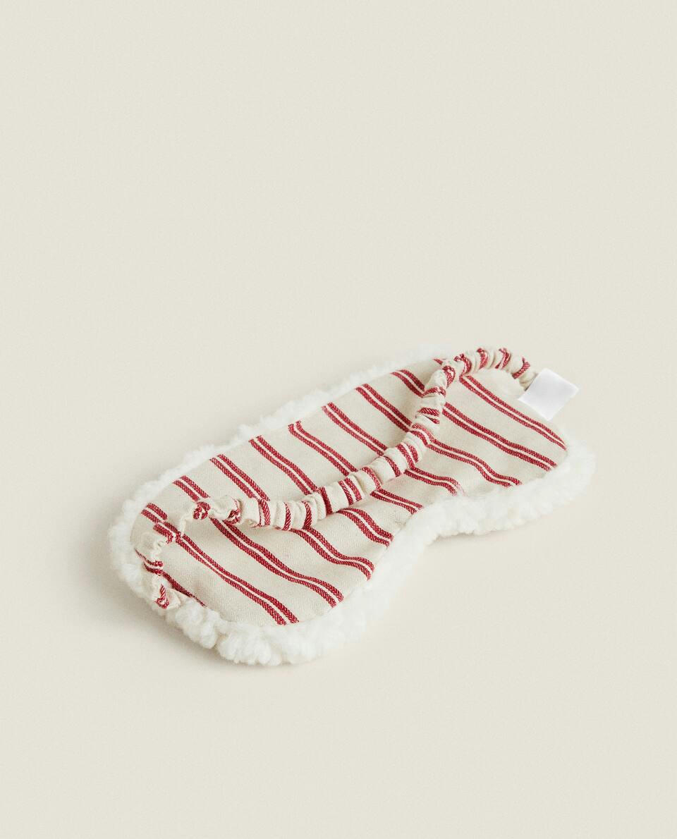 FAUX SHEARLING EYE MASK