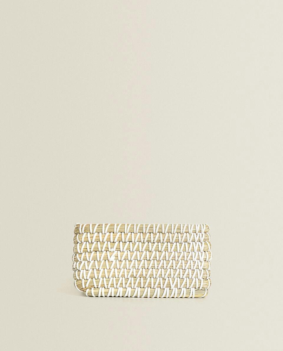 CONTRAST RECTANGULAR BASKET