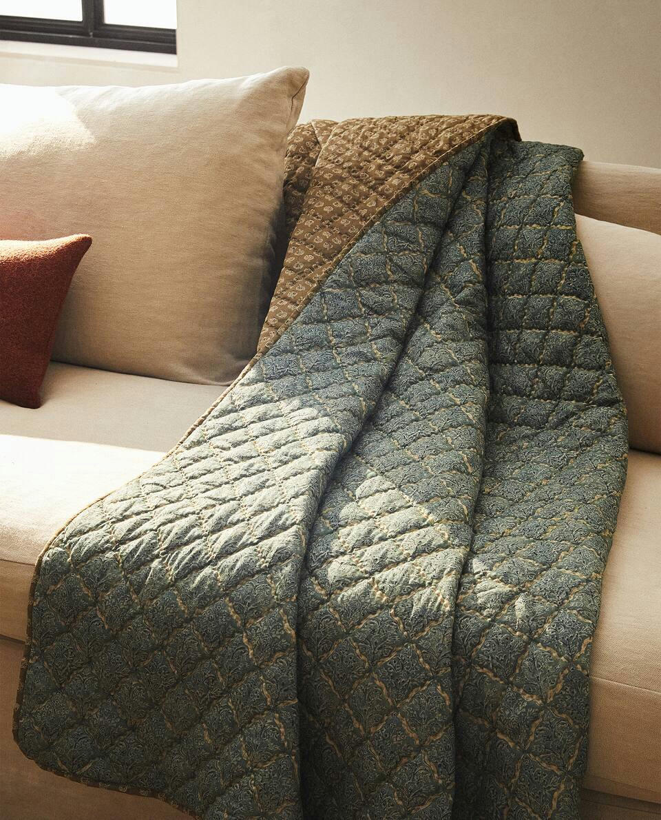 PRINTED QUILTED BLANKET