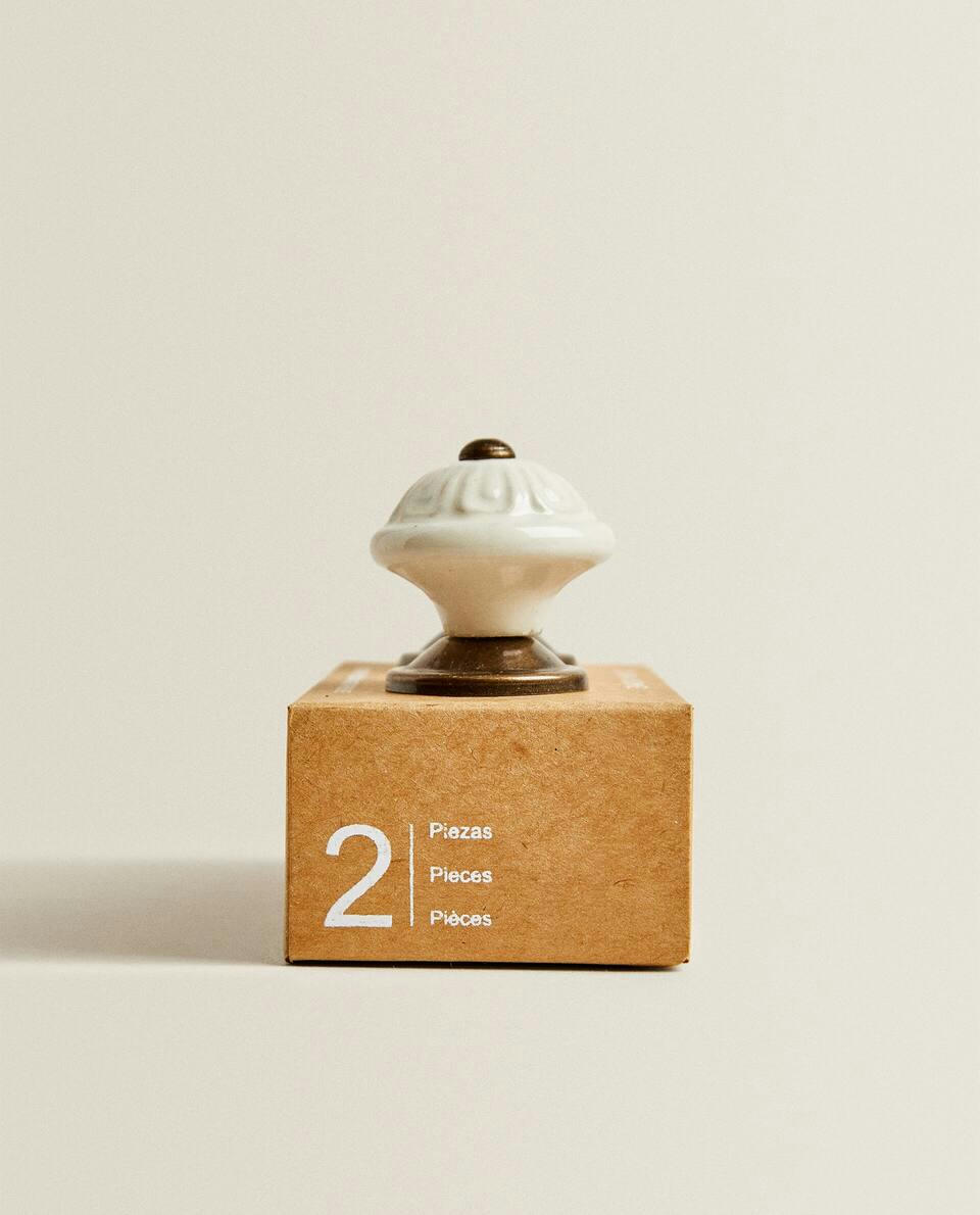 CERAMIC DOOR KNOB (PACK OF 2)