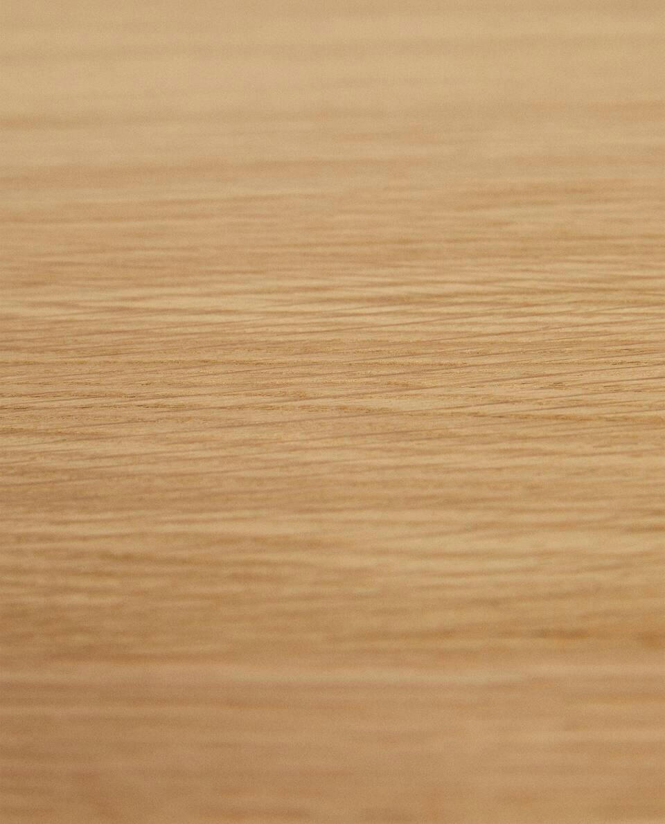 WOOD AND METAL OFFICE DESK