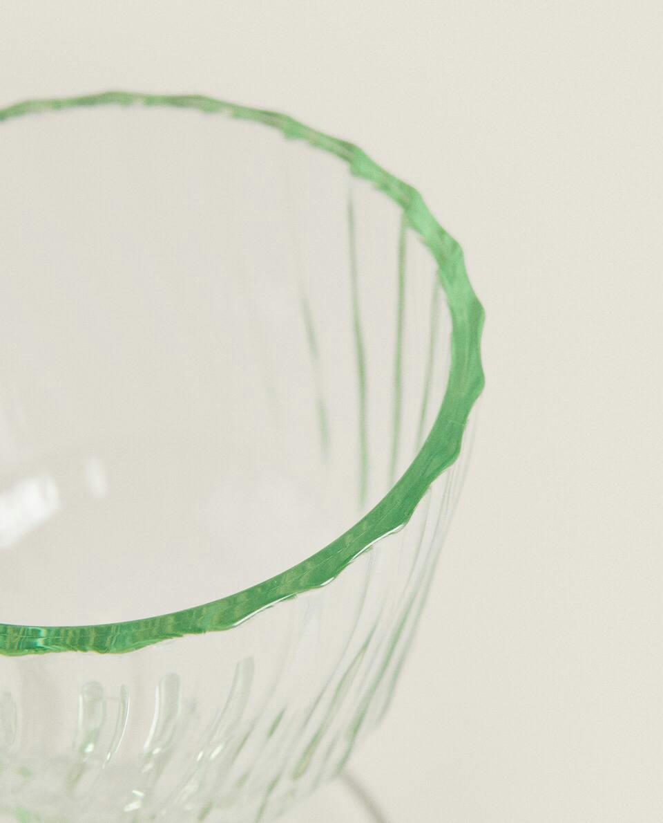 COLOURED GLASS WITH LINES