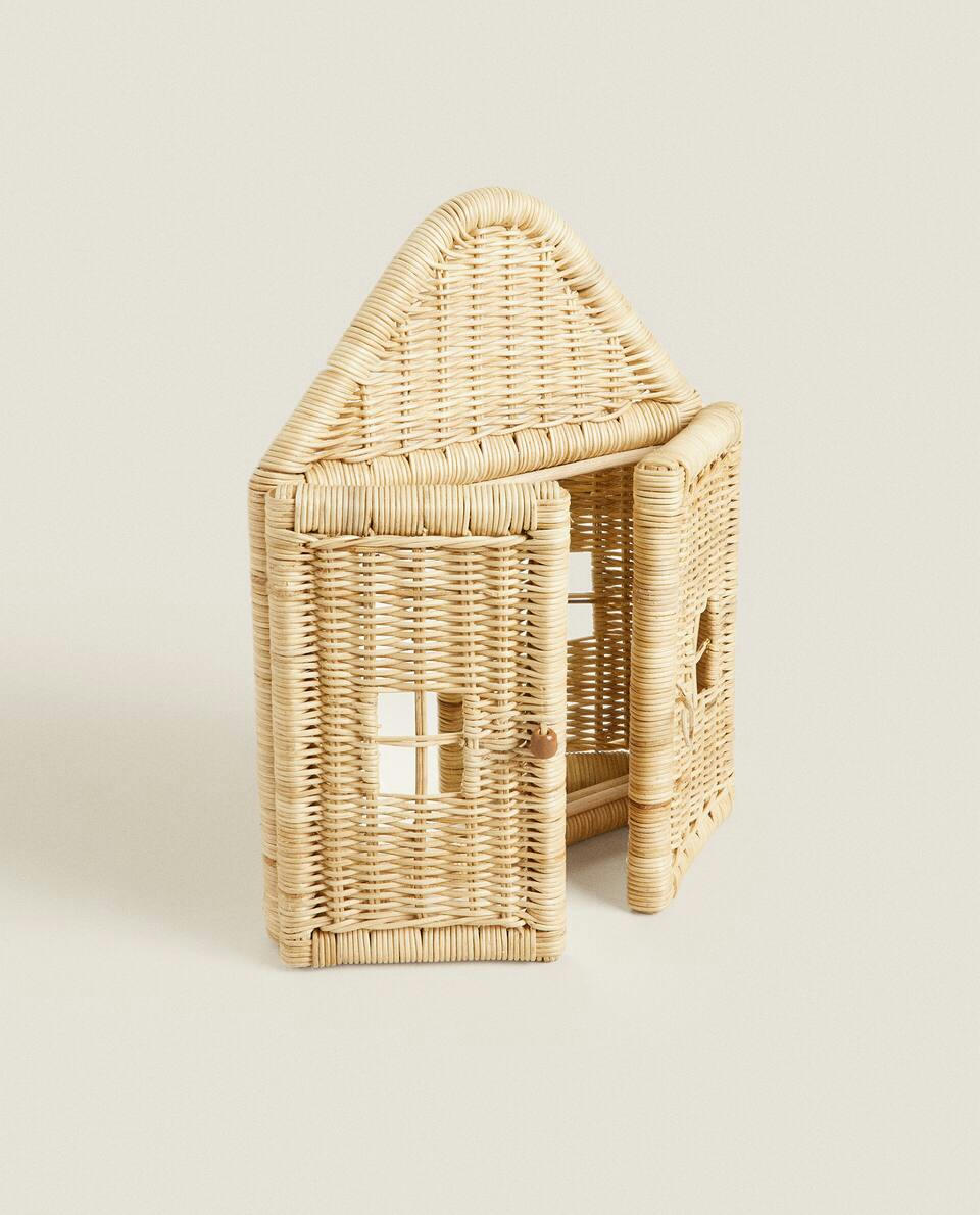 KIDS’ RATTAN HOUSE WALL MIRROR