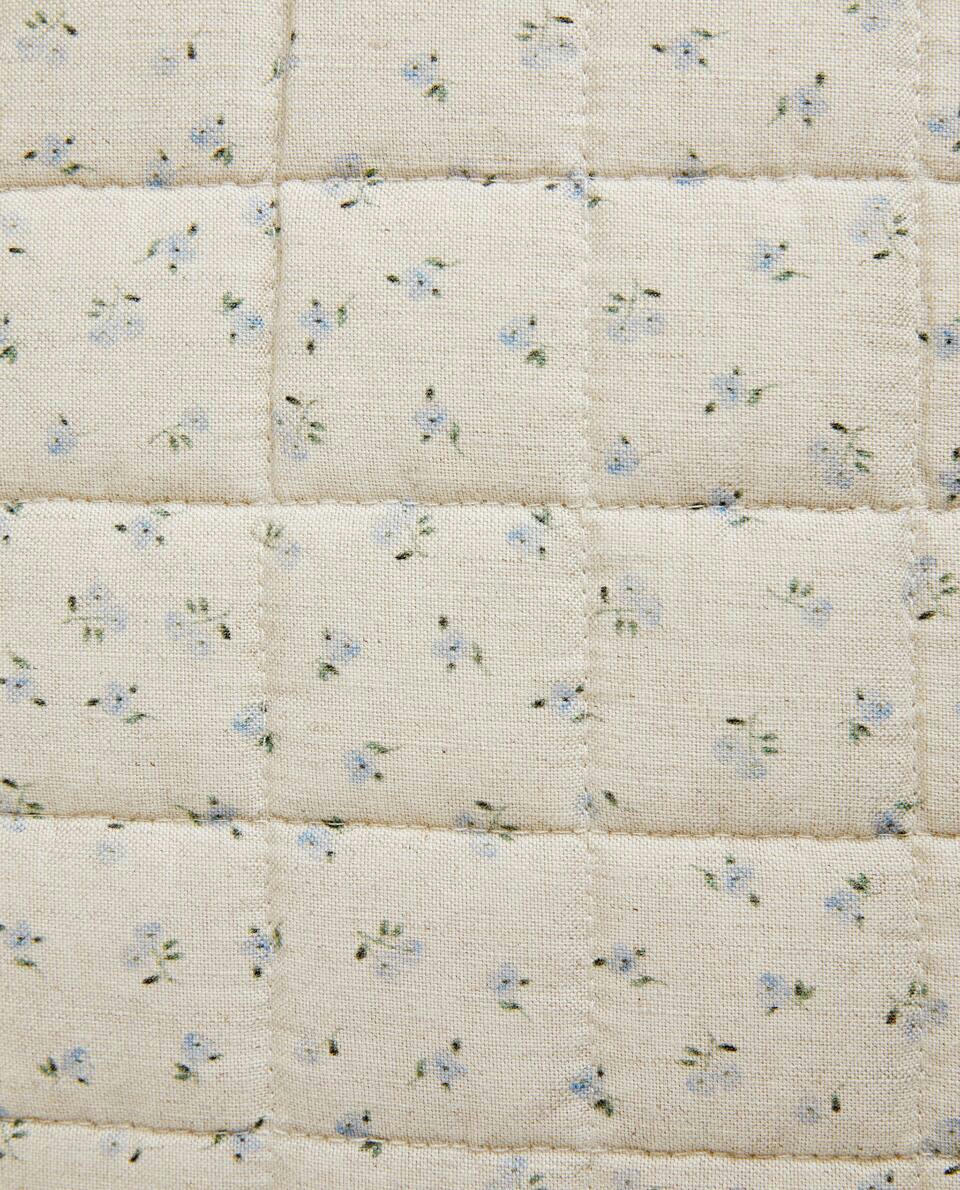 FLORAL PRINT CUSHION COVER