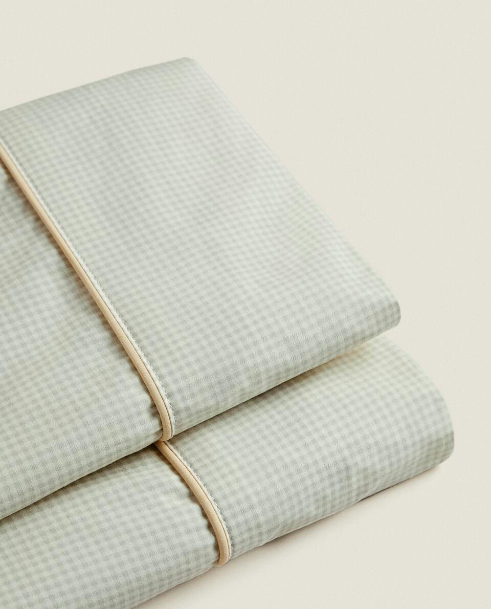 GINGHAM FLAT SHEET
