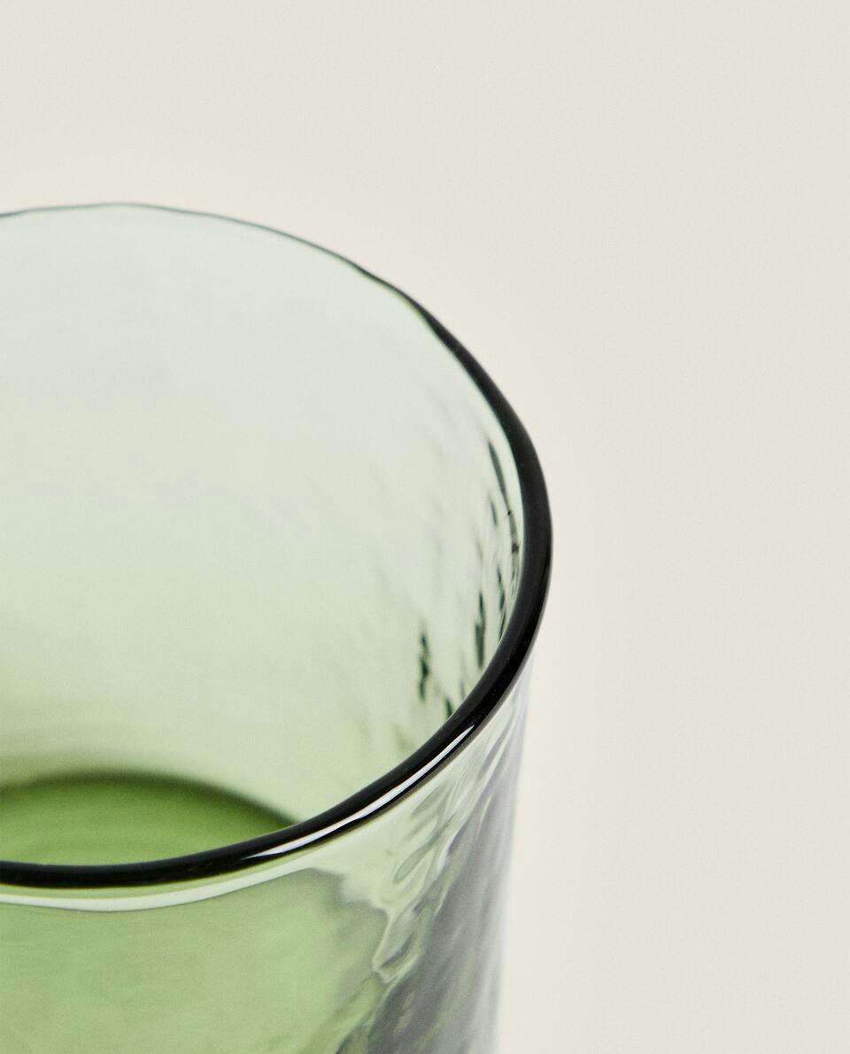 HAMMERED GLASS TUMBLER